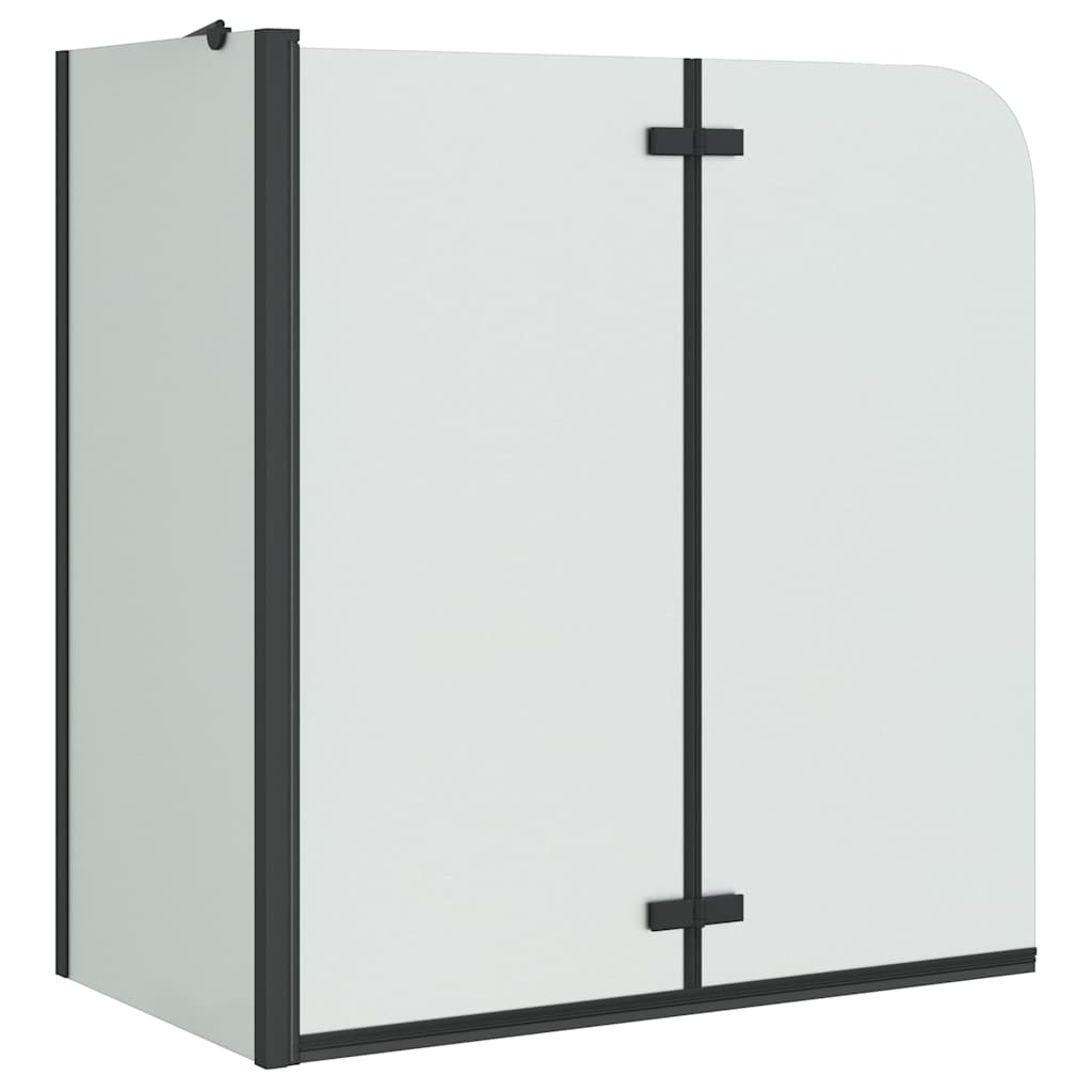 Mampara de ducha Vidaxx negra 120 x 68 x 130 cm vidrio ESG y aluminio
