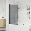 Parete doccia per vasca VidaXL nera 68 x 130 cm in vetro temperato
