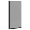 Vidaxl bad douchescreen zwart 68 x 130 cm gehard glas
