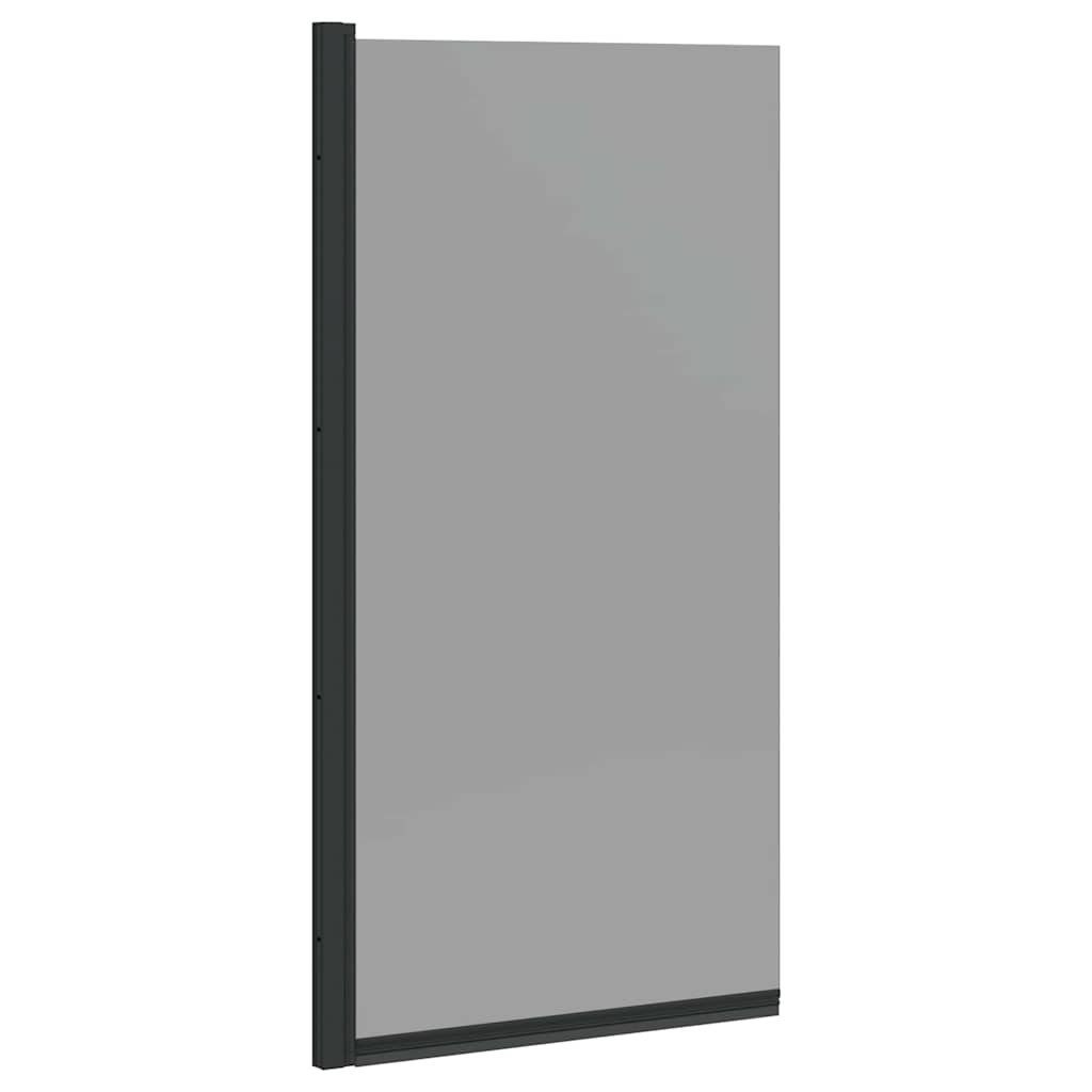 Parete doccia per vasca VidaXL nera 68 x 130 cm in vetro temperato