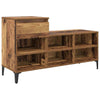 Vidaxl schoenenkast met lade oud hout 102 x 36 x 60 cm bewerkt hout
