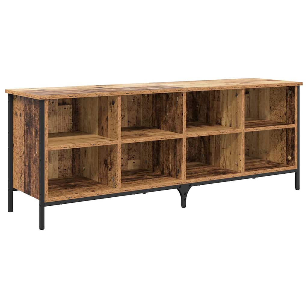 Vidaxx zapatero madera vieja 131 x 35 x 50 cm montado madera y hierro