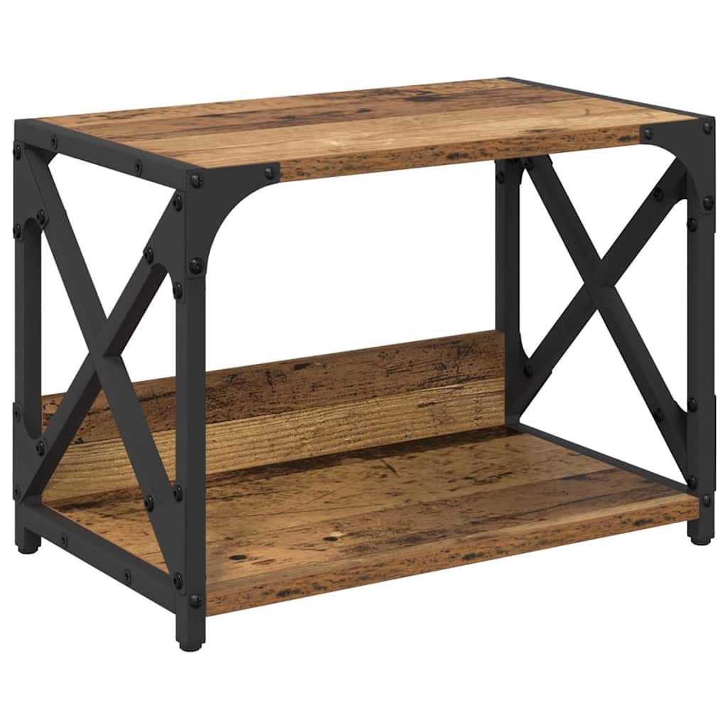 Supporto per stampante Vidaxxl in legno vecchio 44 x 26 x 31,5 cm in legno lavorato