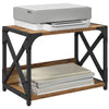 Supporto per stampante Vidaxxl in legno vecchio 44 x 26 x 31,5 cm in legno lavorato