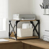 Vidaxxl soporte para impresora roble artesanal 44 x 26 x 31,5 cm madera contrachapada