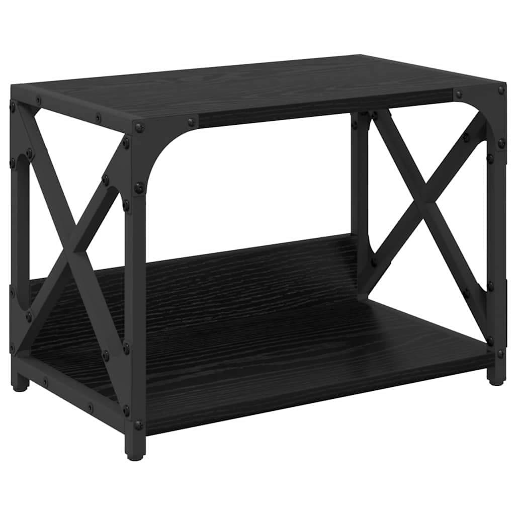 Supporto per stampante Vidaxxl rovere nero 44 x 26 x 31,5 cm in MDF