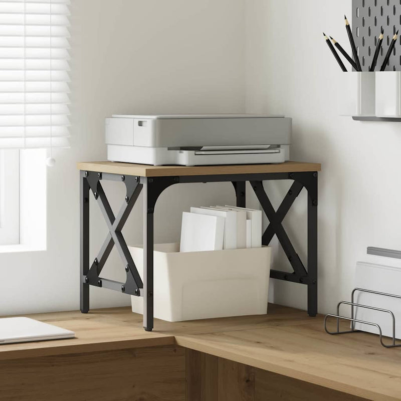 Supporto per stampante Vidaxxl rovere artigianale 40 x 30 x 31 cm in MDF
