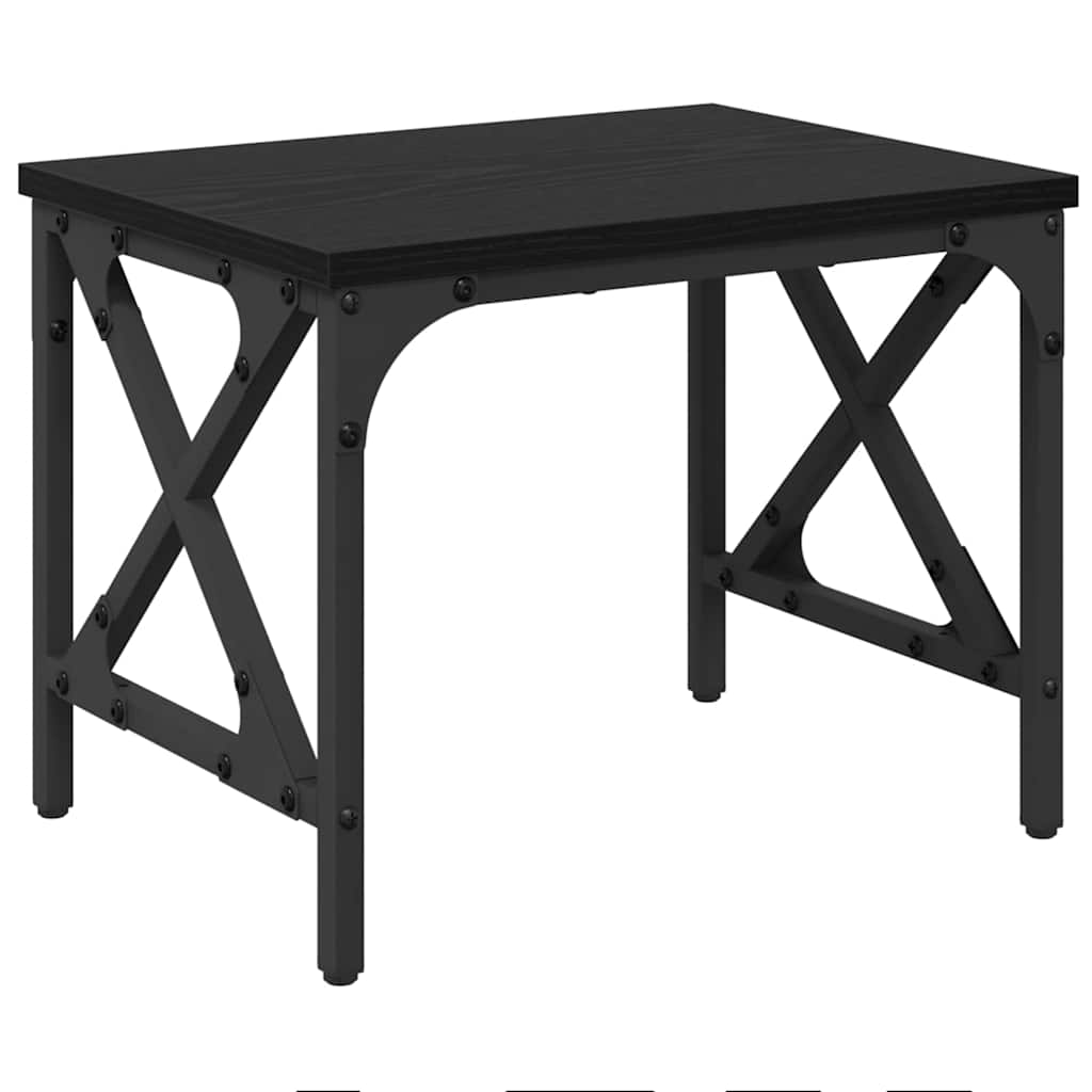 Supporto per stampante Vidaxxl rovere nero 40 x 30 x 31 cm in MDF