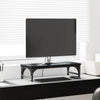 Vidaxl monitor stand zwart eiken 55 x 23 x 14 cm bewerkt hout