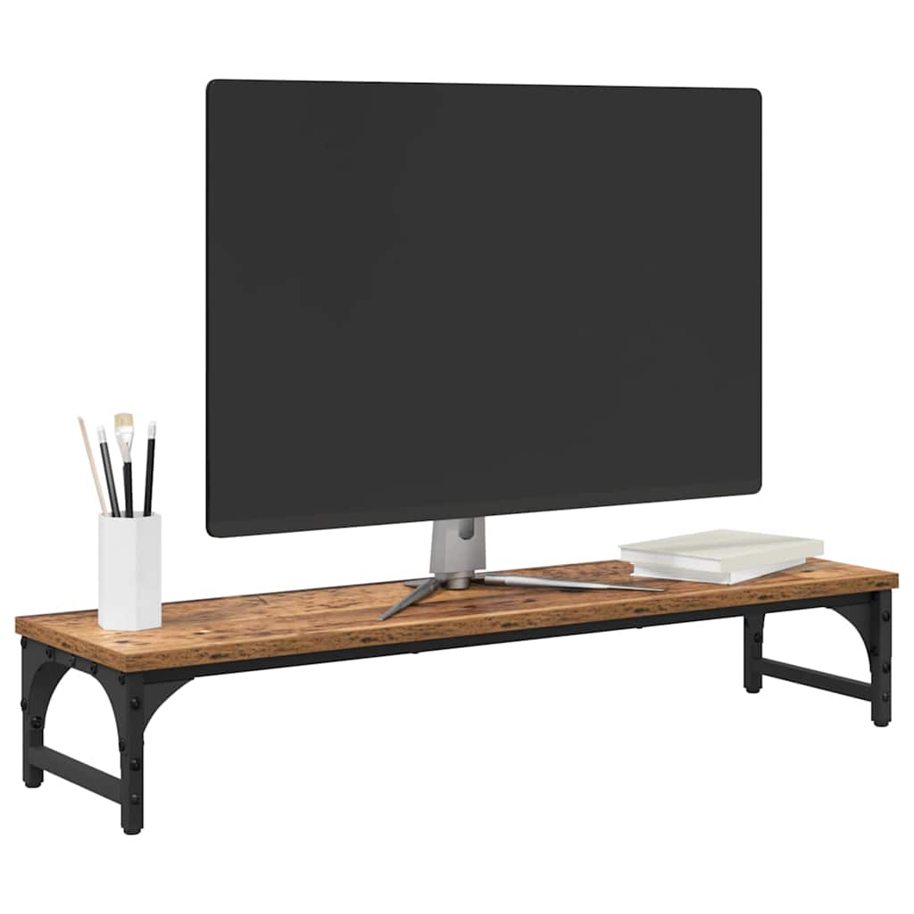 Vidaxxl soporte para monitor madera vieja 85 x 23 x 15,5 cm madera procesada