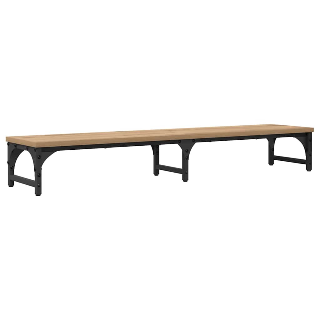 Vidaxxl soporte para monitor roble artesanal 105 x 23 x 15,5 cm madera contrachapada