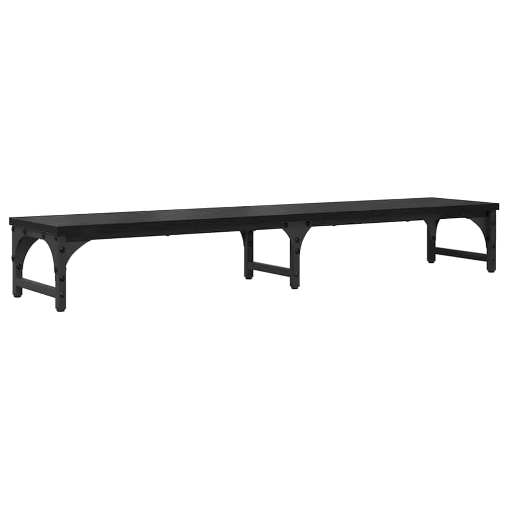 Supporto per monitor Vidaxxl rovere nero 105 x 23 x 15,5 cm in MDF