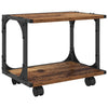 Vidaxl printerstand oud hout 41 x 28 x 33.5 cm bewerkt hout