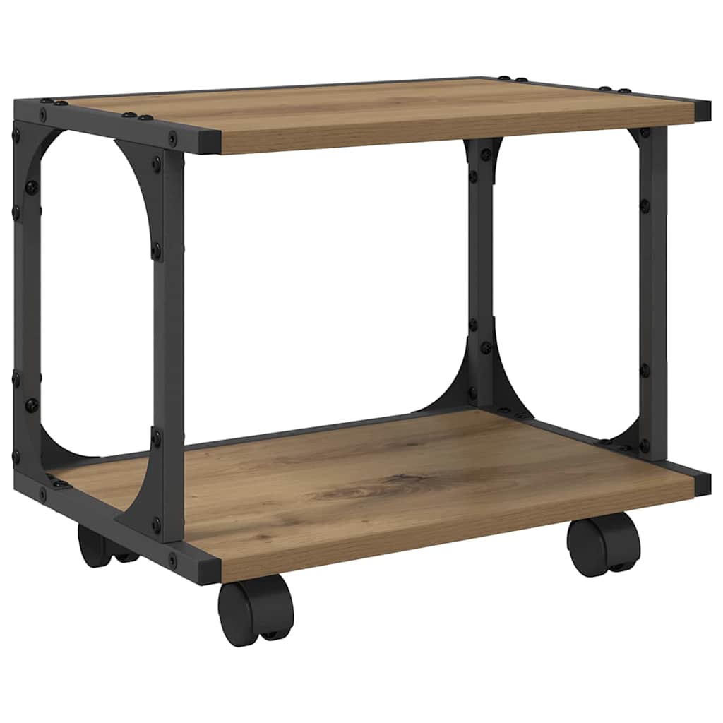 Supporto per stampante VidaXL rovere artigianale 41 x 28 x 33,5 cm pannelli in MDF