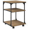 Vidaxxl soporte para impresora roble artesanal 43 x 48 x 64 cm madera contrachapada