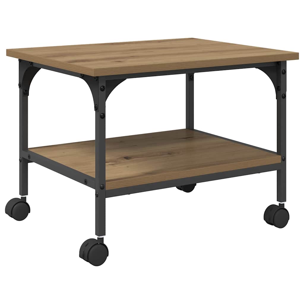Supporto per stampante Vidaxxl rovere artigianale 50 x 40 x 38 cm in MDF