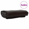 Lona vidaxl 650g m² marrón 5 x 6 m lona con revestimiento de PVC