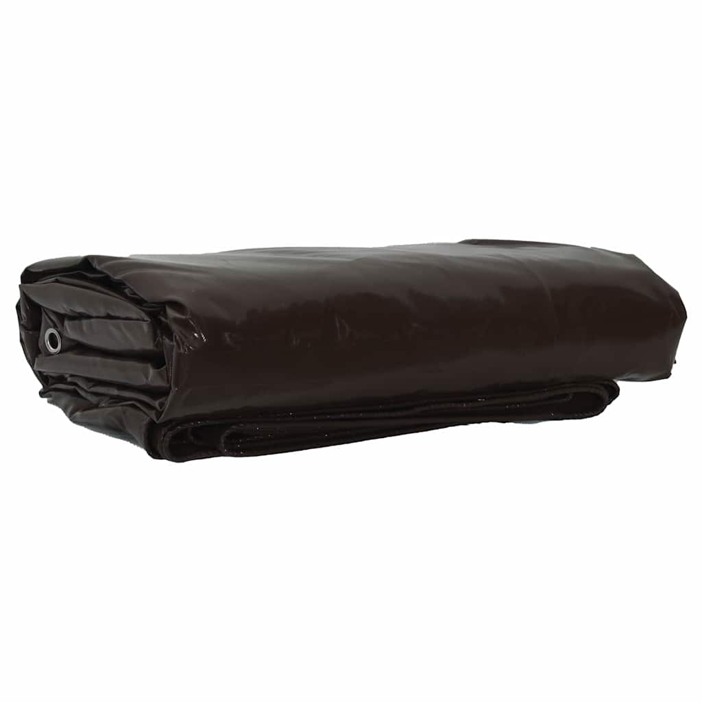 Telo Vidaxl 650 g m² tela marrone 1,5 x 2 m con rivestimento in PVC