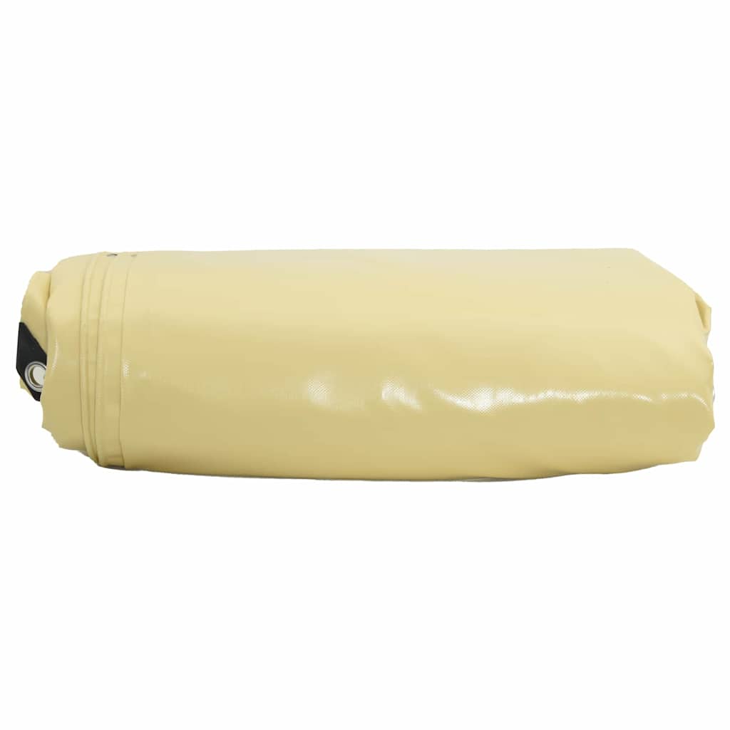 Vidaxl zeil 650g m² beige 2,5 x 4,5 m canvas met pvc-coating