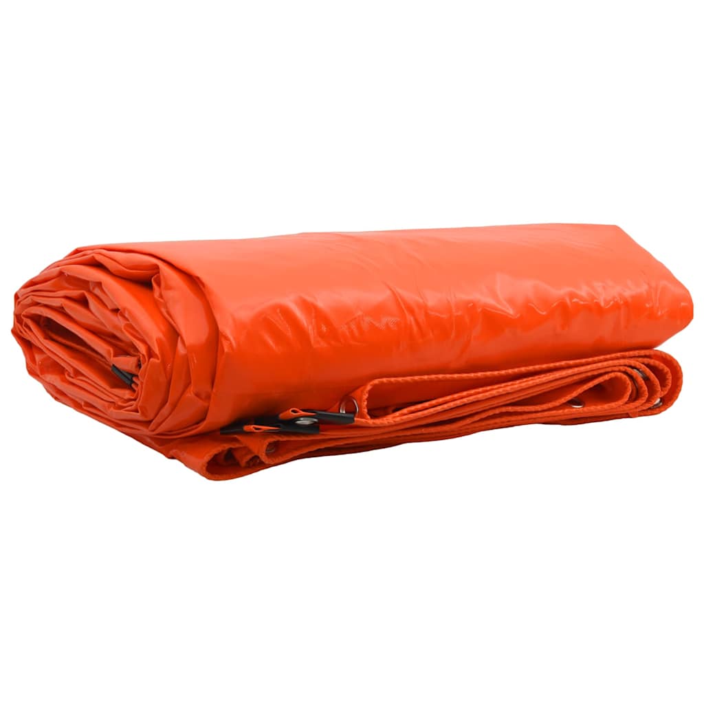 Vidaxl zeil 650g m² oranje 2,5 x 3,5 m canvas met pvc-coating