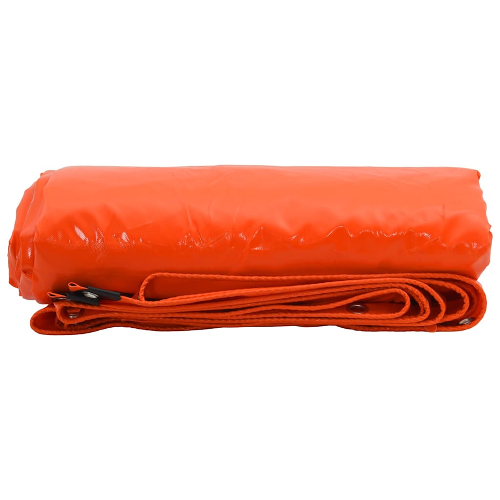 Vidaxl zeil 650g m² oranje 3,5 x 5 m canvas met pvc-coating