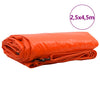 Lona vidaxl 650g m² naranja 2,5 x 4,5 m lona con revestimiento de PVC