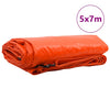 Vidaxl zeil 650g m² oranje 5 x 7 m canvas met pvc-coating