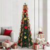 Albero di Natale artificiale Vidaxx con 200 LED con PVC standard verde 215 cm