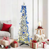 Árbol de Navidad artificial vidaxx con 100 LED con PVC blanco estándar de 150 cm
