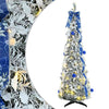 Árbol de Navidad artificial vidaxx con 100 LED con PVC blanco estándar de 150 cm