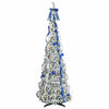 Albero di Natale artificiale Vidaxx con 200 LED con PVC standard bianco da 210 cm