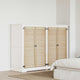 Vidaxl kastdeur 4 pcs naturel 110 x 2,1 x 39,5 cm massief grenenhout
