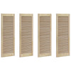 Vidaxx puerta de armario 4 piezas madera de pino maciza natural 110 x 2,1 x 39,5 cm