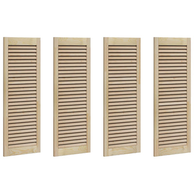 Anta dell'armadio Vidaxx 4 pezzi naturale 110 x 2,1 x 39,5 cm in legno di pino massiccio
