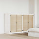 Vidaxl kastdeur 4 pcs naturel 110 x 2 x 49,5 cm massief grenenhout