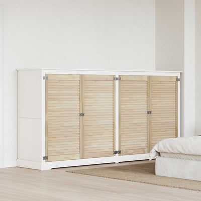 Anta dell'armadio Vidaxxl 4 pezzi naturale 110 x 2,1 x 59,5 cm in legno di pino massiccio