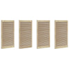 Vidaxl kastdeur 4 pcs naturel 110 x 2,1 x 59,5 cm massief grenenhout
