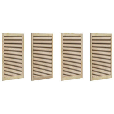 Anta dell'armadio Vidaxxl 4 pezzi naturale 110 x 2,1 x 59,5 cm in legno di pino massiccio