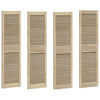 Vidaxl kastdeur 4 pcs naturel 140,5 x 2,1 x 39,5 cm massief grenenhout