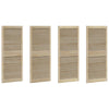 Vidaxl kastdeur 4 pcs naturel 140,5 x 2,1 x 59,5 cm massief grenenhout