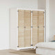Vidaxl kastdeur 4 pcs naturel 170 x 2,1 x 39,5 cm massief grenenhout