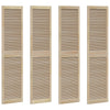 Vidaxl kastdeur 4 pcs naturel 201 x 2,1 x 49,5 cm massief grenenhout