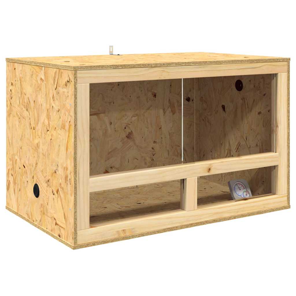 Terrario Vidaxl marrone 80 x 50 x 50 cm osb
