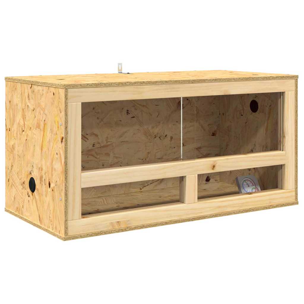 Vidaxl terrario marrón 80 x 40 x 40 cm osb