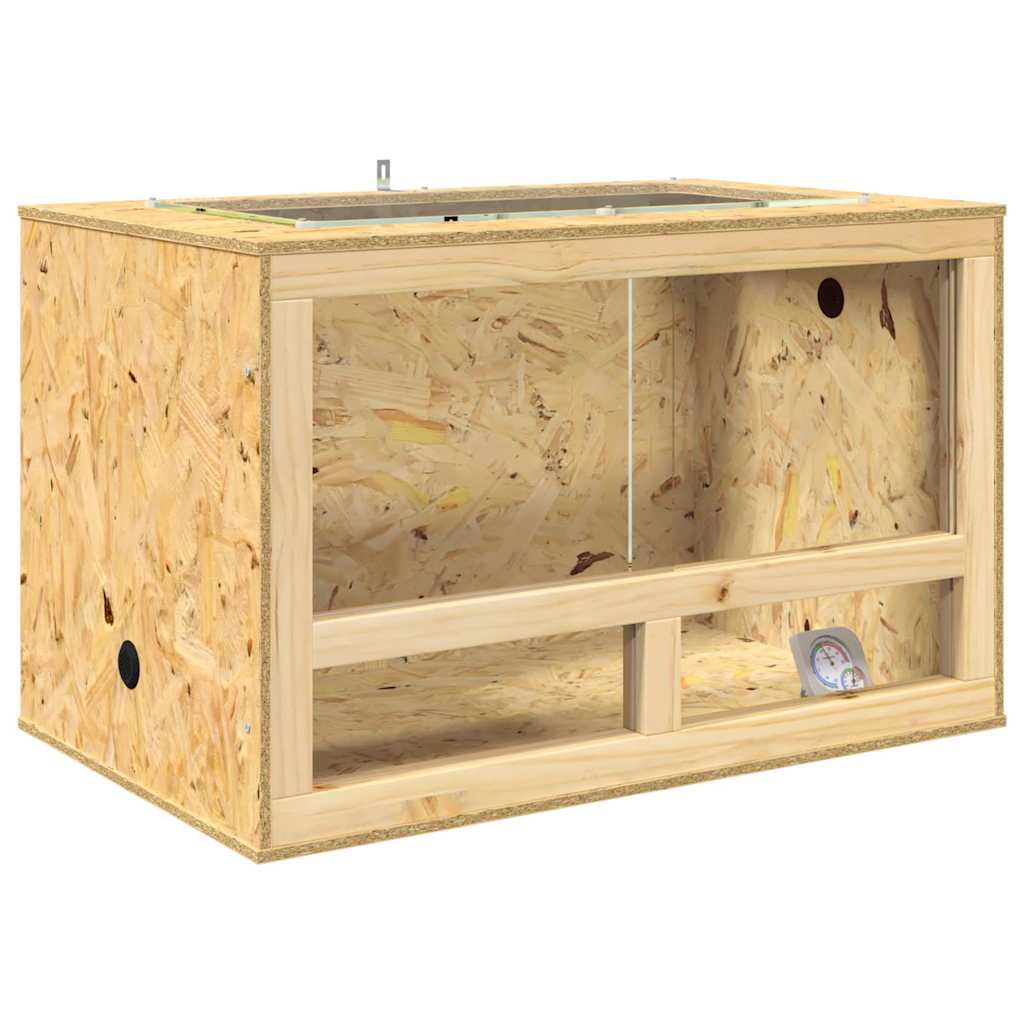 Vidaxl terrario marrón 80 x 50 x 50 cm osb