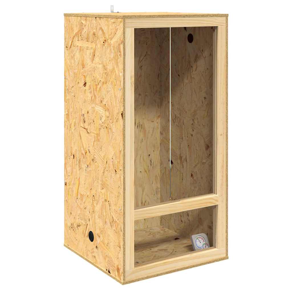 Terrario Vidaxl marrone 50 x 50 x 100 cm osb