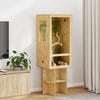 Vidaxl terrario marrón 50 x 50 x 100 cm osb