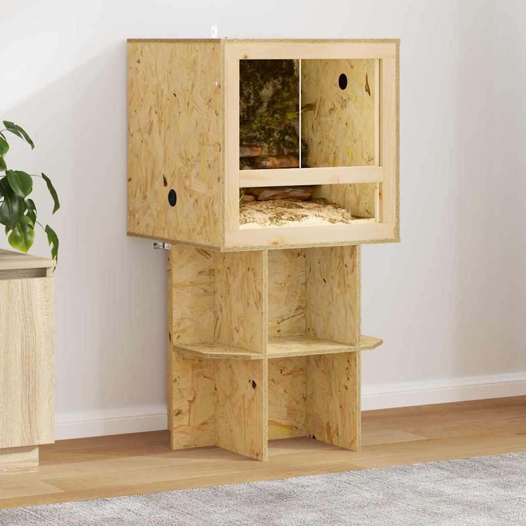 Base per terrario Vidaxl marrone 50 x 50 x 50 cm osb