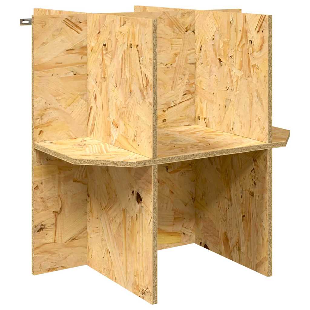 Base per terrario Vidaxl marrone 50 x 50 x 50 cm osb