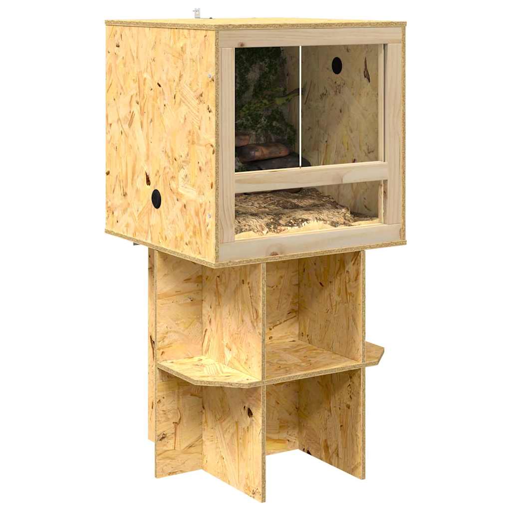 Base per terrario Vidaxl marrone 50 x 50 x 50 cm osb